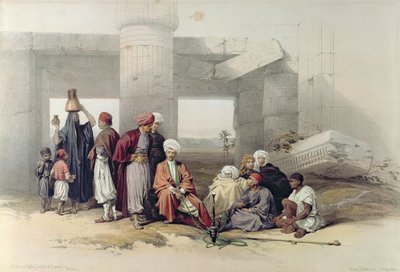 Ingresso del Tempio di Amus II a Goorha, Tebe, da Egitto e Nubia, Vol.1 da David Roberts
